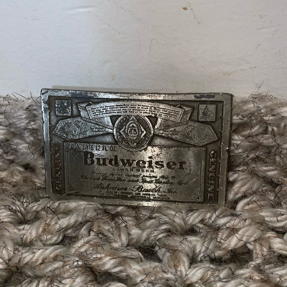Budweiser Lager Beer belt buckle